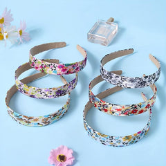 Floral Headband Wide Brim Plum Blossom Head Hoop Hair Accessories