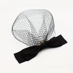 Satin Bowknot Mesh Head Piece Women's Hair Accessories