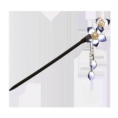 Vintage Chinese Hair Chignon Tassel Hair Pin Traditional Flowers Hair Fork