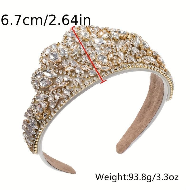 Baroque Rhinestone Crystal Headband Glitter Hair Band Hair Accessories