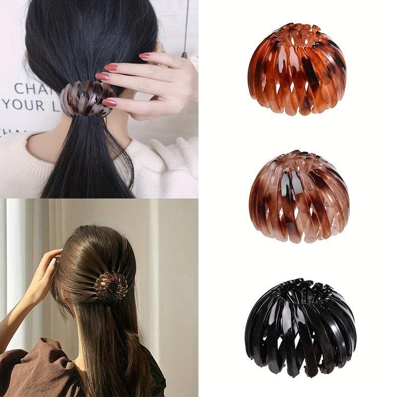 Expandable Hairpin Nest Bun Hairpins Ponytail Holder Hair Claw Clips