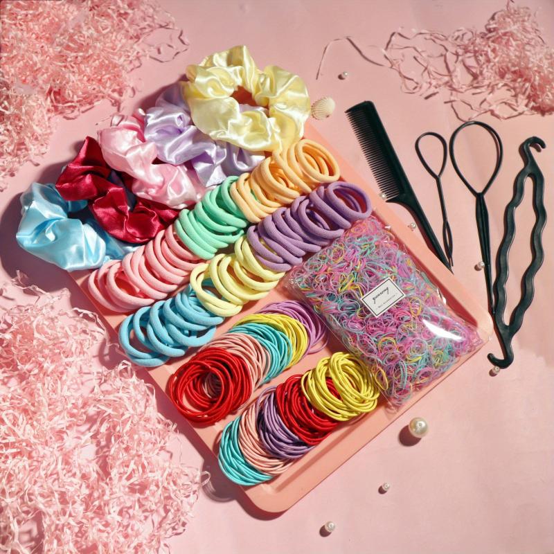 1159PCS Satin Scrunchie Elastic Hair Accessories Set Women
