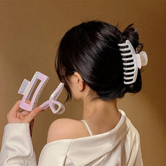 Holographic Gradient Acrylic Hair Claw Clip Strong Hold Hair Jaw Clip