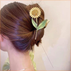 Sunflower Hair Claw Clip Strong Hold Hair Accessories