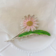 Enamel Painted Flower Hair Claw Shark Claw Large Hair Accessories