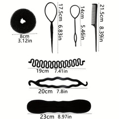 Hair Braiding Tools Set for Women, DIY Hair Styling Accessories