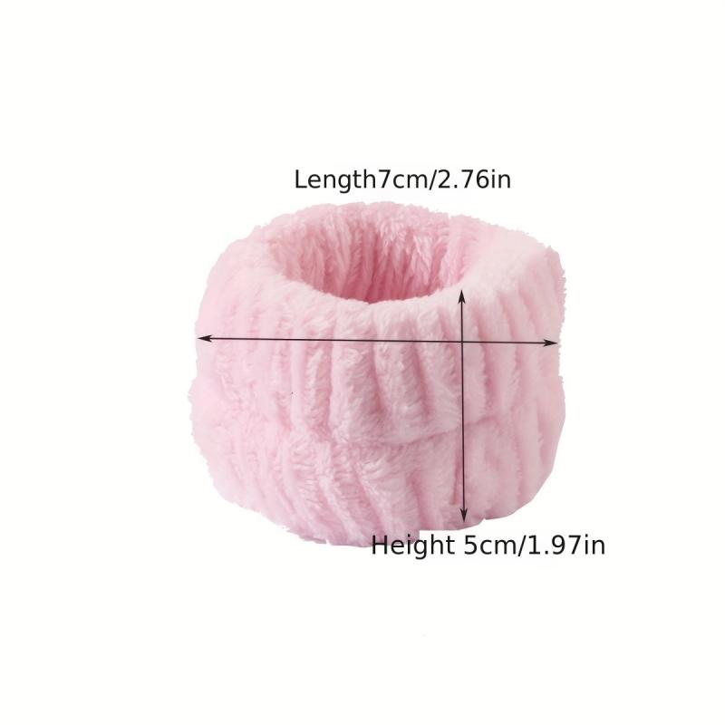 3pcs Face Spa Make up Hairband Wrist Band Sponge Towel Pile Hoop