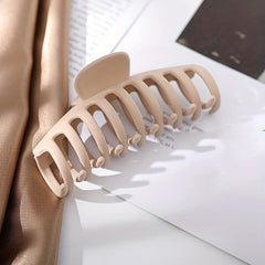 3pcs Large Shark Claw Frosted Hair Claw Ponytail Clip Hair Accessories