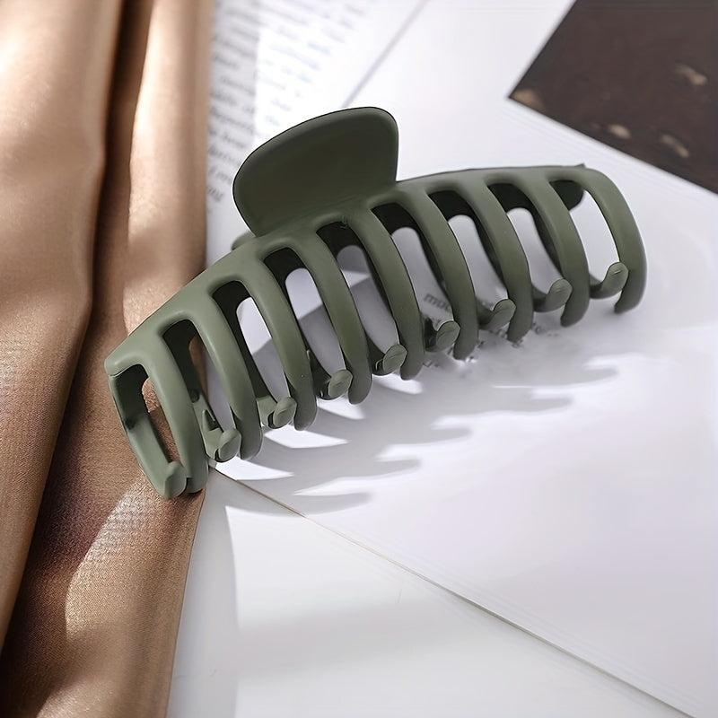 3pcs Large Shark Claw Frosted Hair Claw Ponytail Clip Hair Accessories