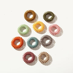 10pcs Spiral Hair Rope Elastics Rubber Band Ponytail Holder Hair Accessories