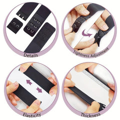 4PCS Wig Straps Elastic Band Hooks Lace Front Wig DIY