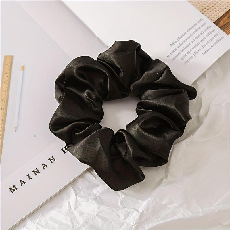 Satin Fabric Large Scrunchie Hair Rope Hair Accessories Set
