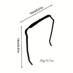 2pcs Curly Thick Hair Large Headband Invisible Hair Hoop Hairstyle Fixing Tool