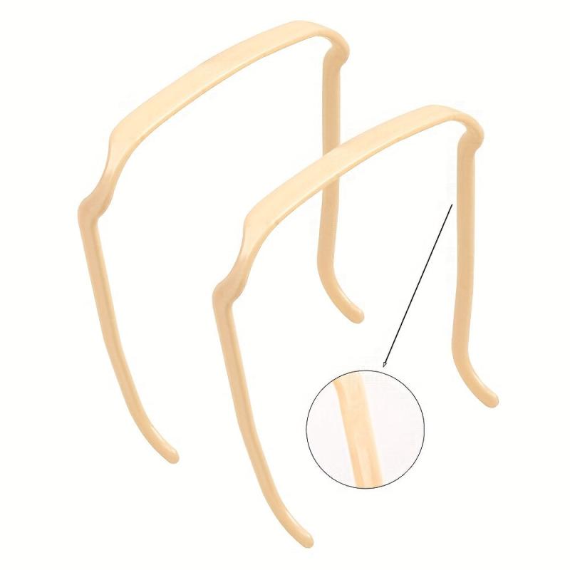 2pcs Curly Thick Hair Large Headband Invisible Hair Hoop Hairstyle Fixing Tool