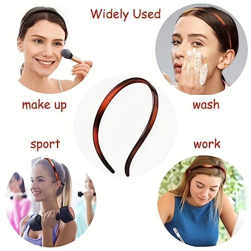 Acetate Headband Block Head Hoop Hair Band for Girls Women