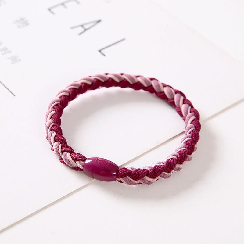 Mixed Twist Hair Tie High Elasticity Hair Rope Style Hair Ring Ponytail Holder