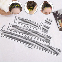 5pcs Retro Hair Side Clip Plastic Hair Fixed Comb Women Hair Clip