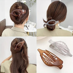 Transparent Hair Claw Shark Claw Plastic Hair Accessories