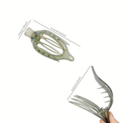 Transparent Hair Claw Shark Claw Plastic Hair Accessories