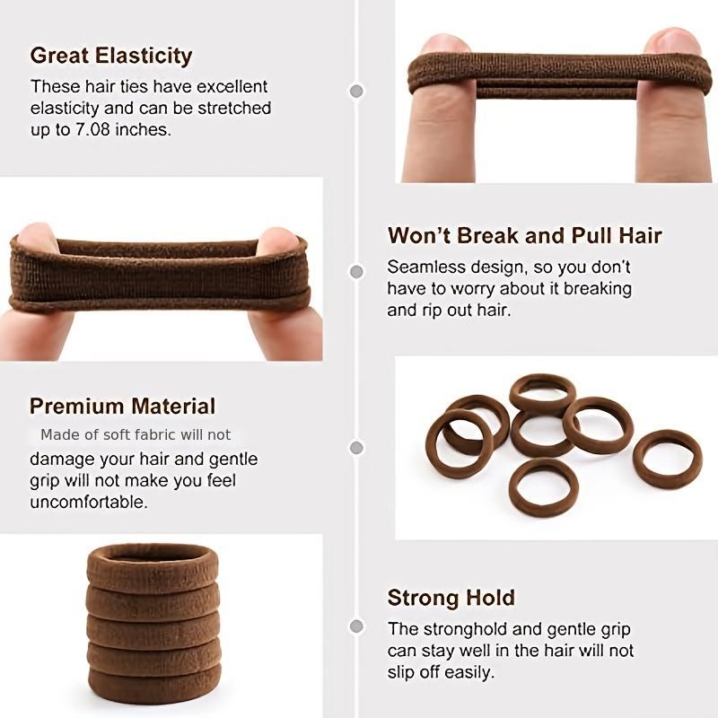 50pcs Hair Ties Elastic Hair Bands Girls Hair Accessories For Women Seamless Hai
