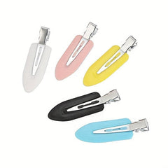 5pcs Solid Hair Clip No Crease Hair Clip for Women Girls