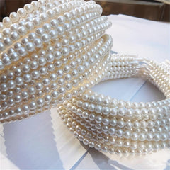 2pcs Faux Pearl Headband Hairbands Bridal Hair Hoop Hair Accessories
