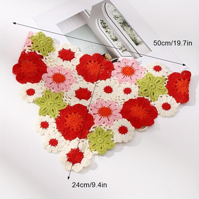 Crochet Bandana Hair Band Knitted Headdress for Girls Women