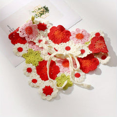 Crochet Bandana Hair Band Knitted Headdress for Girls Women