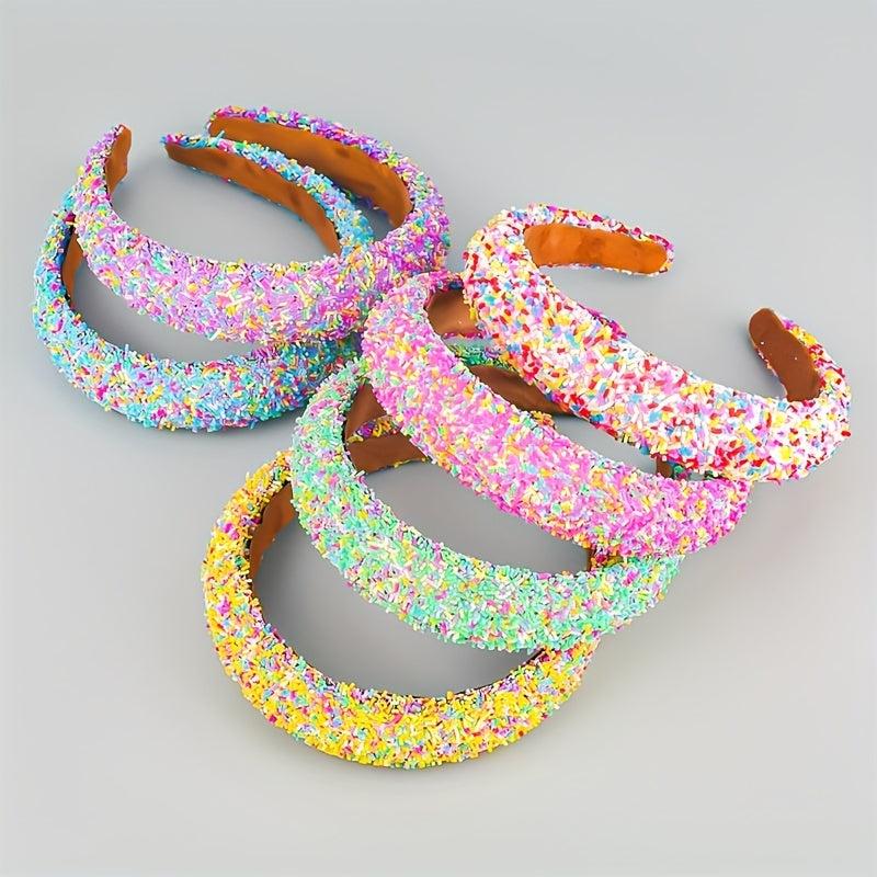 Wide Birm Hairbands Ice Cream Cake Shape Headband Hair Accessories