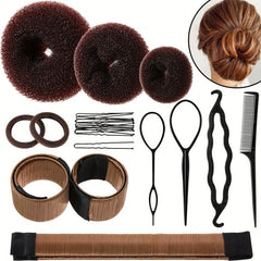 Hair Bun Shaper Set with Bun Maker Kit