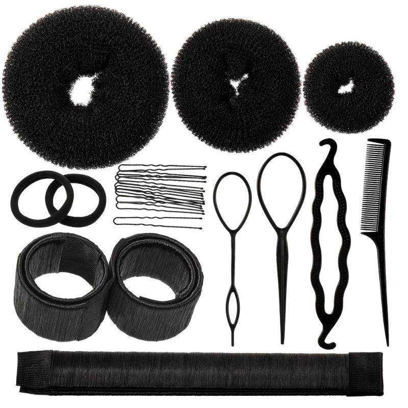 Hair Bun Shaper Set with Bun Maker Kit