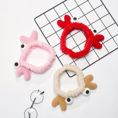 Cartoon Crab Headband for Women Girls - Skincare Hair Band