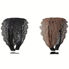 Ethnic Lace Headband Embroidered Wide Hair Accessories