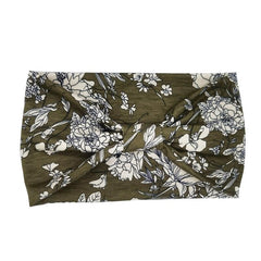 Boho Headband Wide Brimmed Hair Scarf Floral Elastic Turban