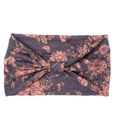 Boho Headband Wide Brimmed Hair Scarf Floral Elastic Turban