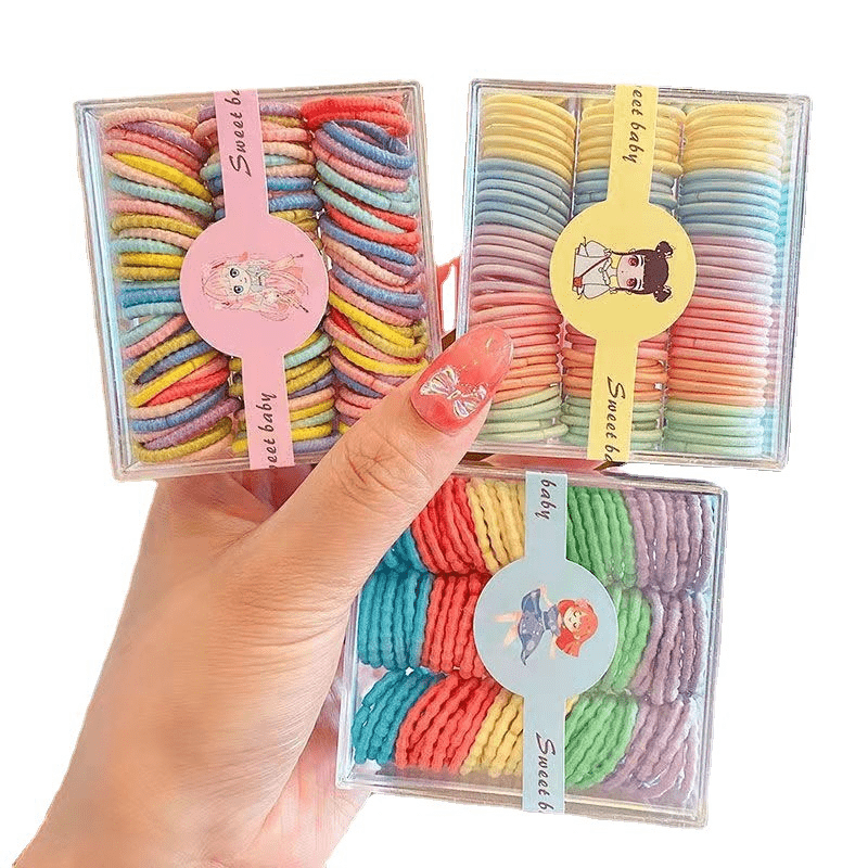 Colorful Hair Ties Hair Ropes Hair Rings Elastic Ponytail Holder
