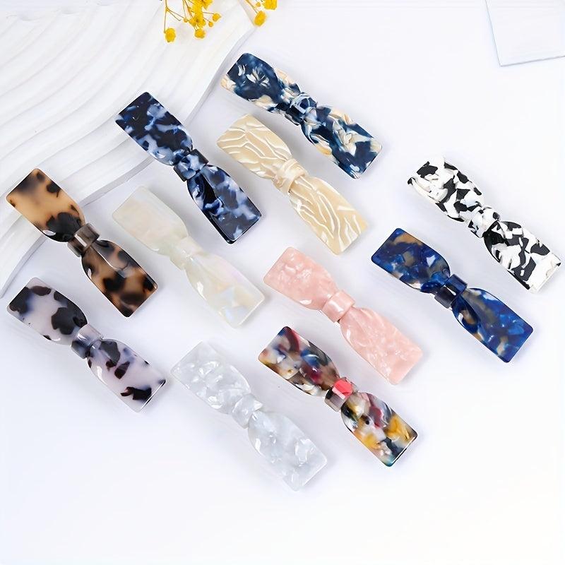 Bowknot Acetate French Barrette Hair Clip Hair Accessories