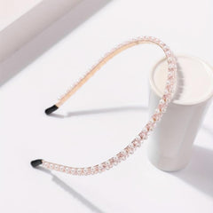 Faux Pearl Beaded Headband Non slip Head Hoop Skinny Headdress Hair Band