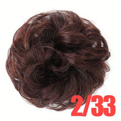 Curly Hair Bun Extensions Elastic Scrunchies Chignon Donut Updo Hair Pieces