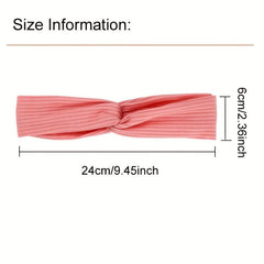 Knotted Headbands For Women Elastic Sports Yoga Headband Girls Hair Accessories