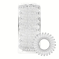 Spiral Hair Ties Waterproof Ponytail Holder Solid Hair Accessories