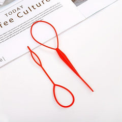15pcs Topsy Tail Hair Tool Hair Braid Accessories Ponytail Maker Updo Hair Loop