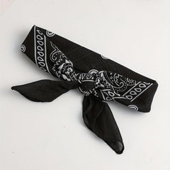 Boho Paisley Pattern Bandana Square Scarf Hair Accessories