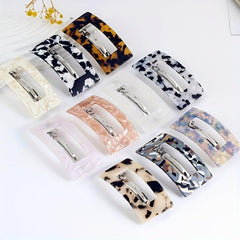 Hollow Square Barrette French Barrette Sweet Ponytail Holder Hair Accessories
