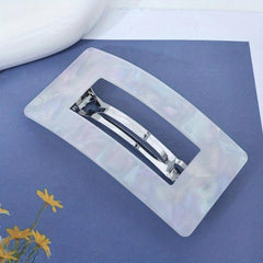 Hollow Square Barrette French Barrette Sweet Ponytail Holder Hair Accessories