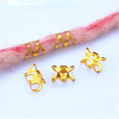 Multicolor Alloy Dreadlocks Metal Hair Ring Y2K Hair Accessories