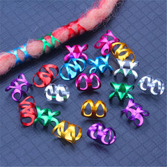 Multicolor Alloy Dreadlocks Metal Hair Ring Y2K Hair Accessories