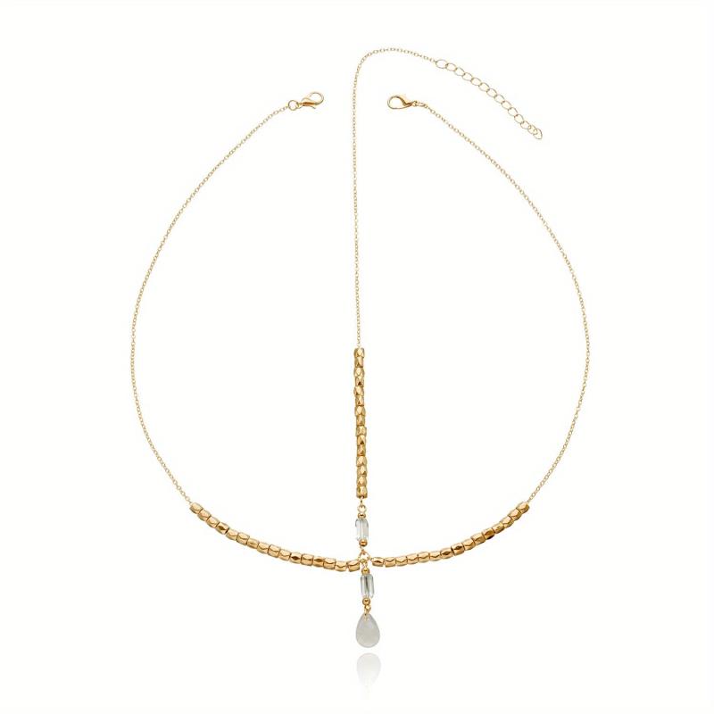 Boho Pendant Head Chain Rhinestone Headpieces