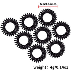 8Pcs Spiral Hair Tie Ponytail Hair Rope Hair Accessories for Girls Women