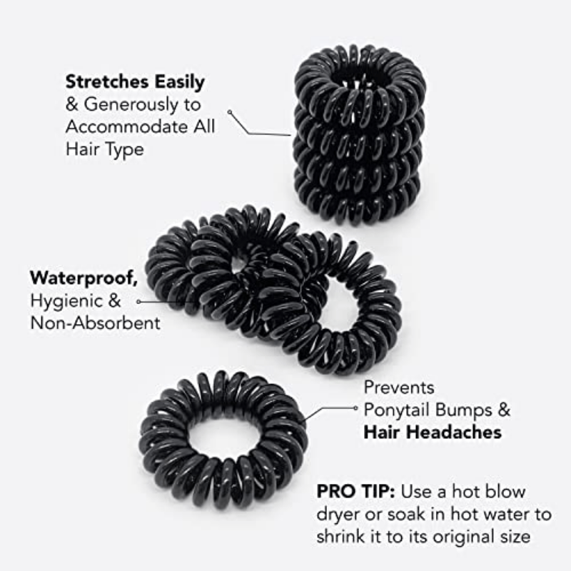8Pcs Spiral Hair Tie Ponytail Hair Rope Hair Accessories for Girls Women